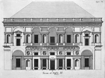 Entwurf für den Königspalast von Caserta, 1756